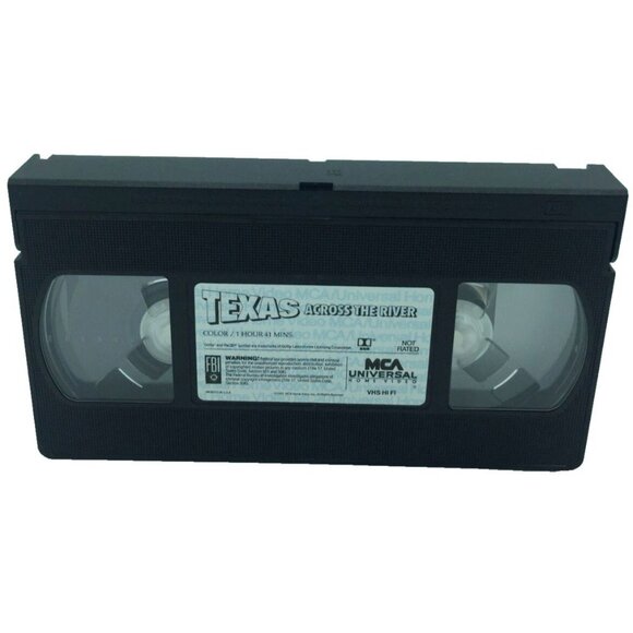 Texas Across the River VHS Dean Martin Rosemary Forsyth in Case MCA 1992 - Picture 8 of 12